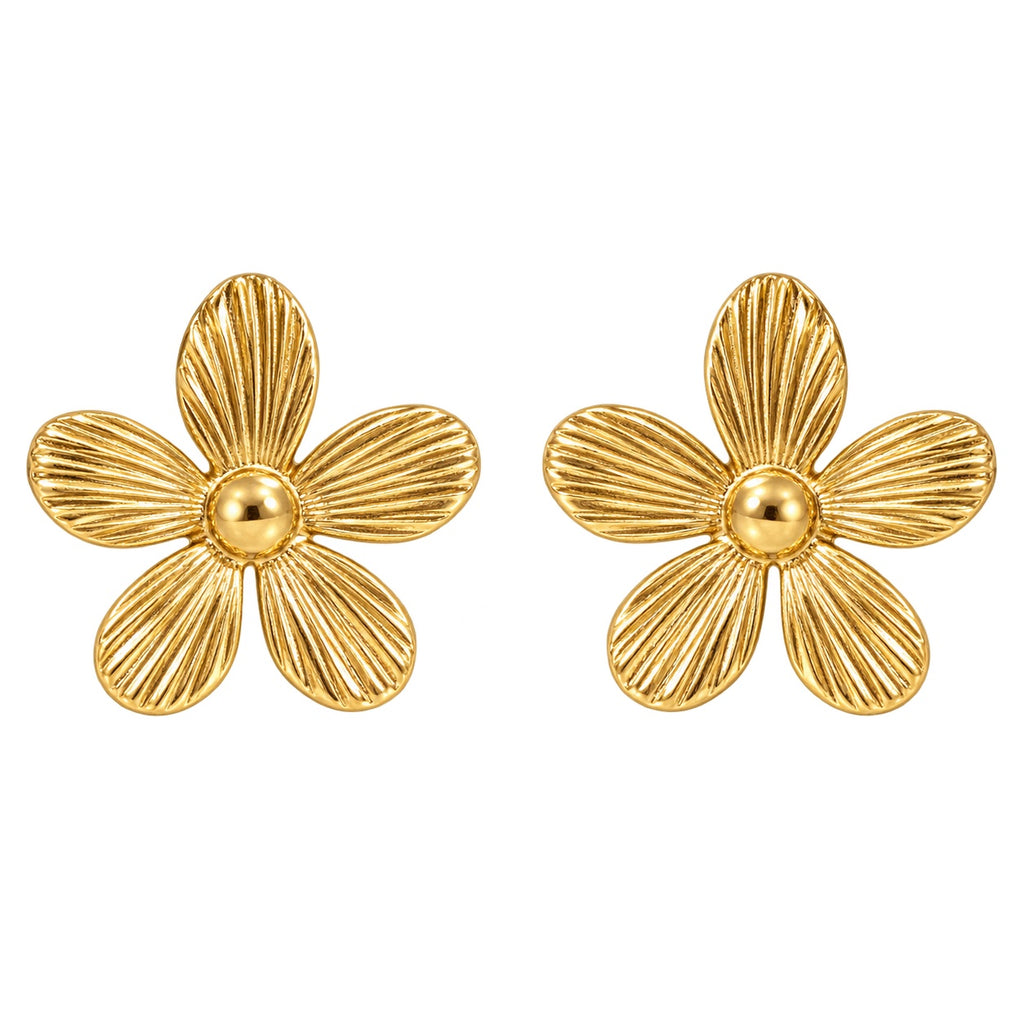 Bloom Crush Studs — Studio view