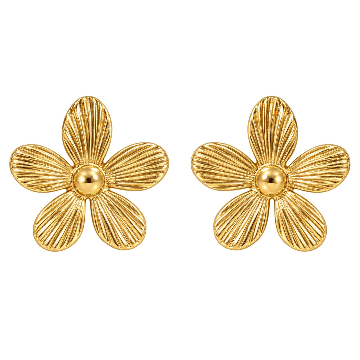 Bloom Crush Studs — Studio view