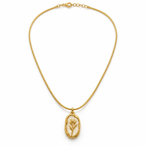 Bloom Note Necklace — Studio view