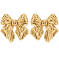 Bow Crush Earrings — Studio view