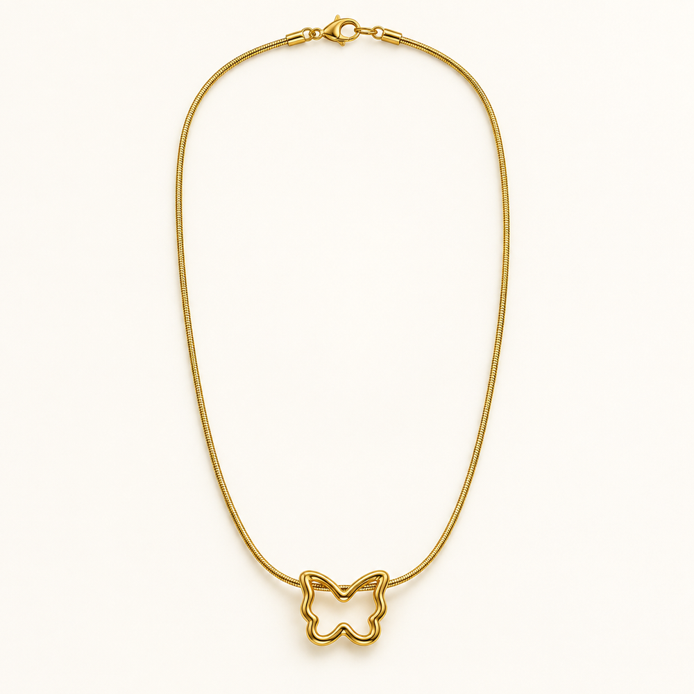 Butterfly Line Necklace