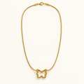 Butterfly Line Necklace — Studio view