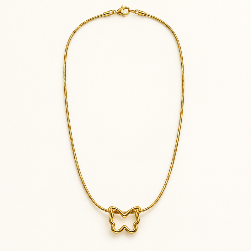 Butterfly Line Necklace