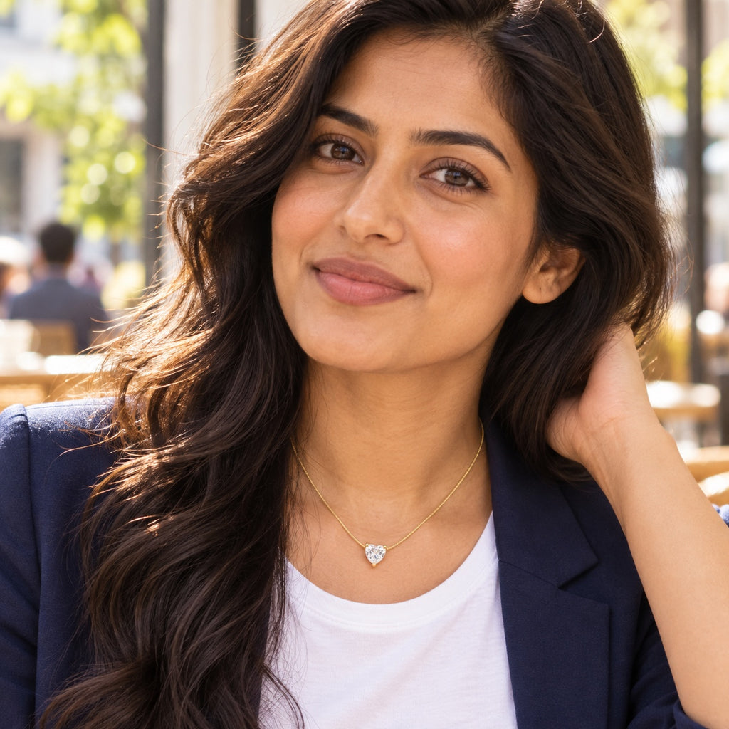 Crystal Crush Necklace — Lifestyle view