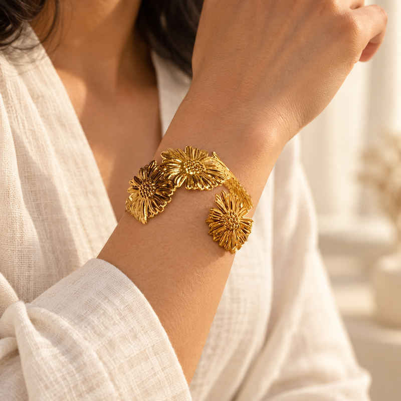 Daisy Days Cuff — Lifestyle view