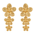 Flower Cascade Earrings — Studio view