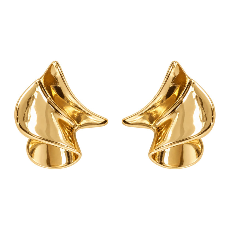 Golden Swirl Earrings