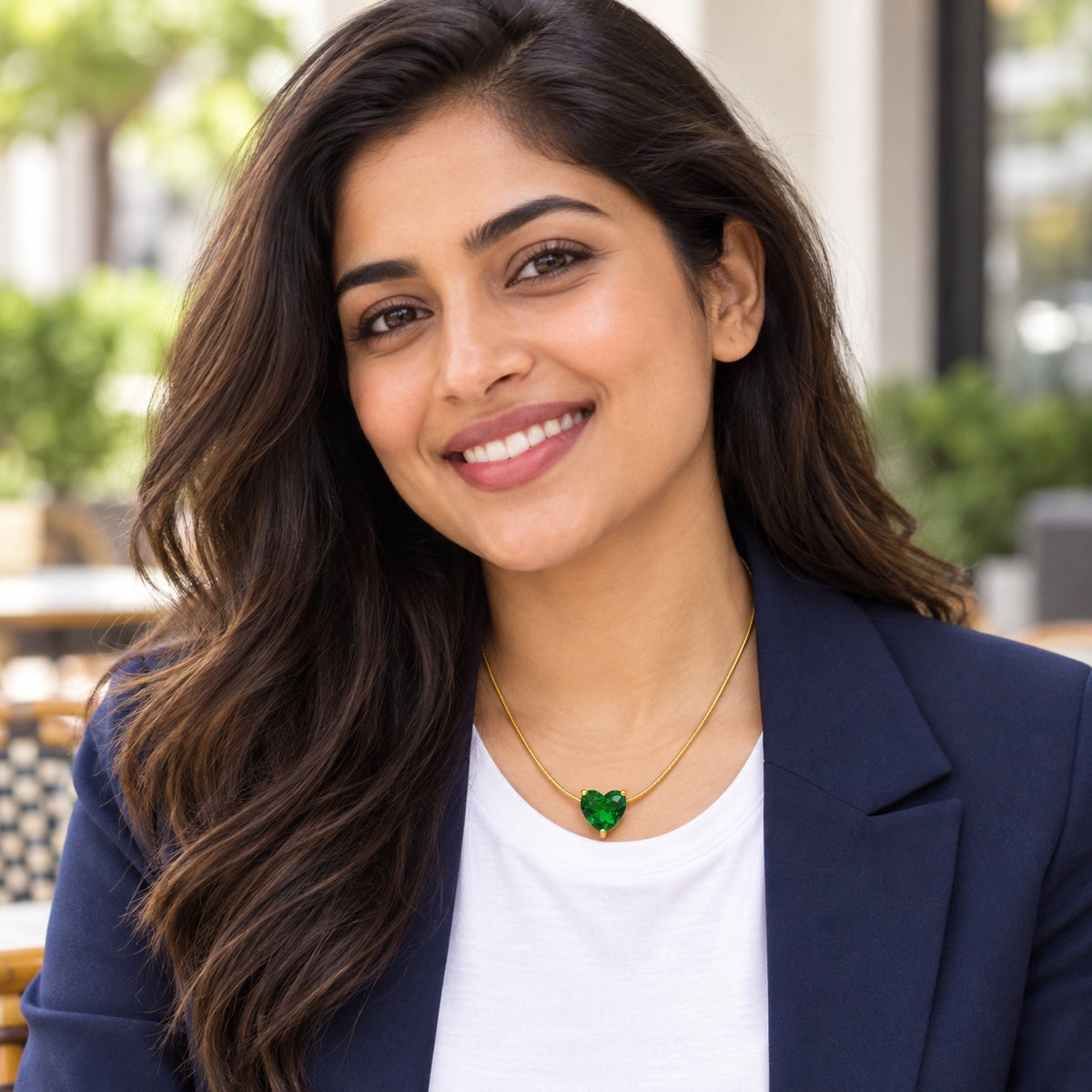 Green Crush Necklace — Lifestyle view