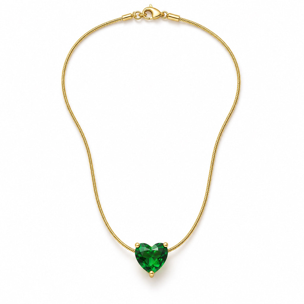 Green Crush Necklace — Studio view