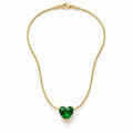 Green Crush Necklace — Studio view