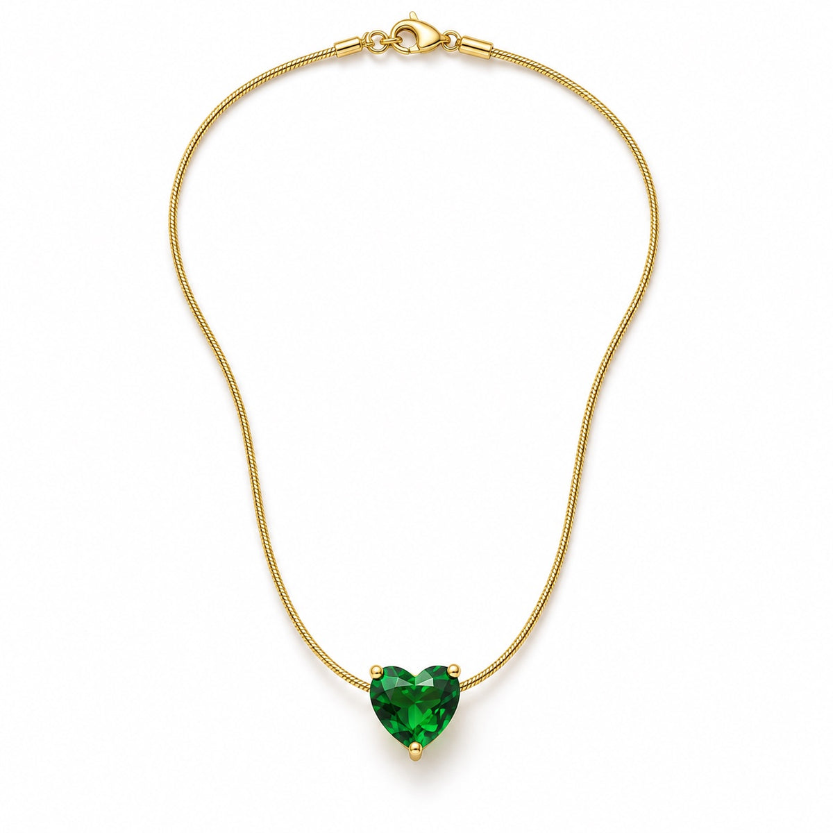 Green Crush Necklace — Studio view
