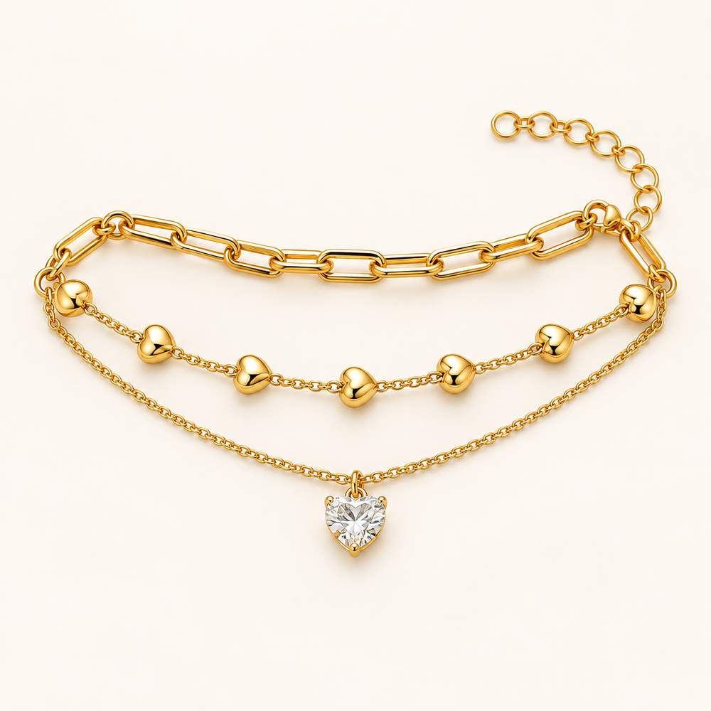 Heart Layers Bracelet