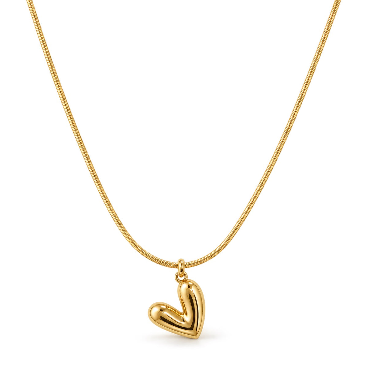 Heart Twist Necklace — Studio view