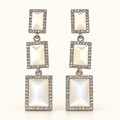 Ivory Glow Drop Earrings — Studio view