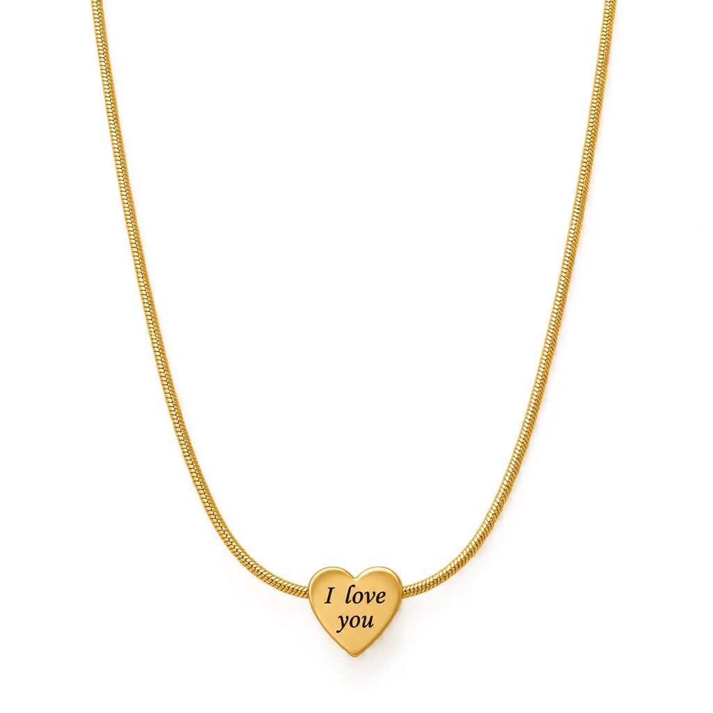 Love Note Necklace — Studio view