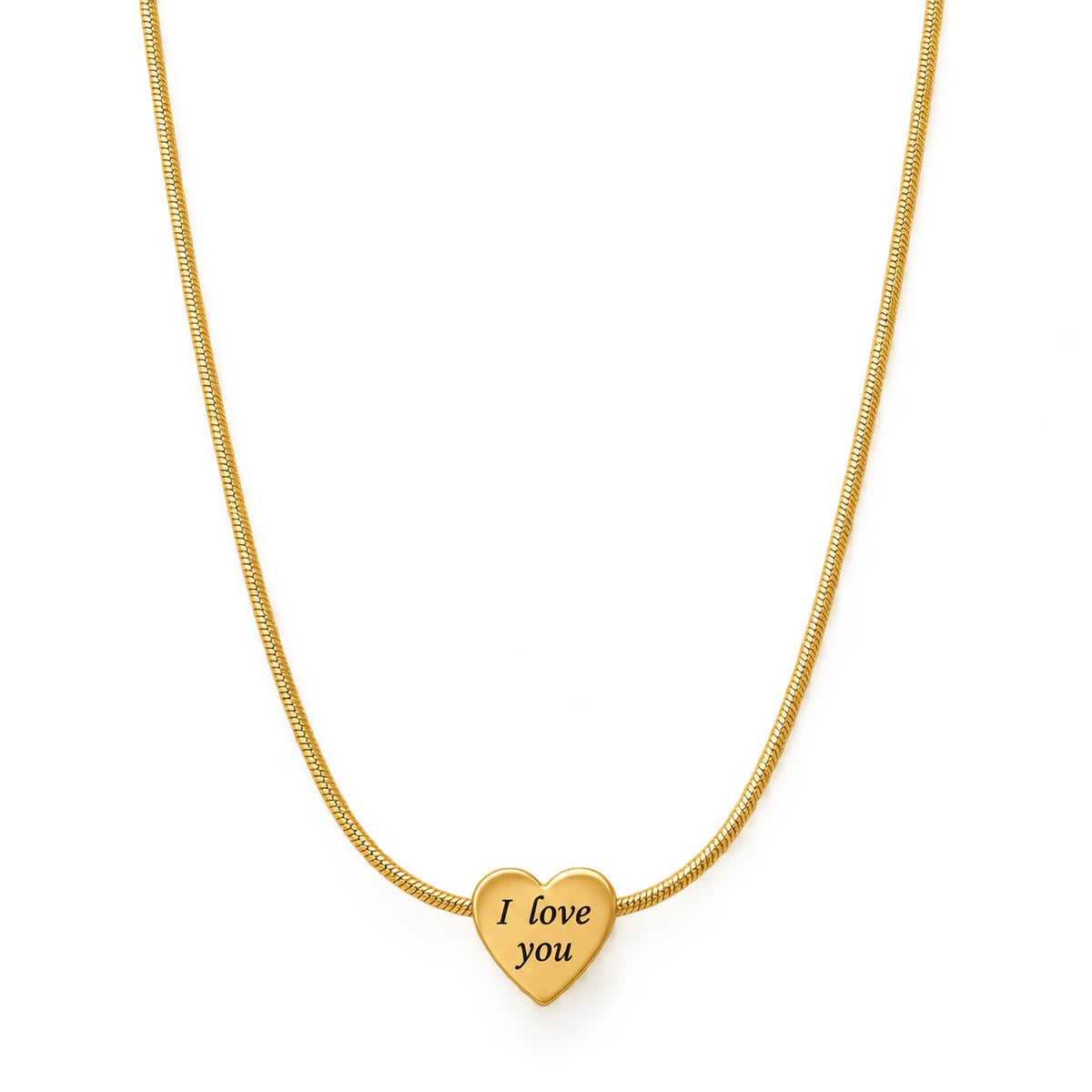 Love Note Necklace — Studio view