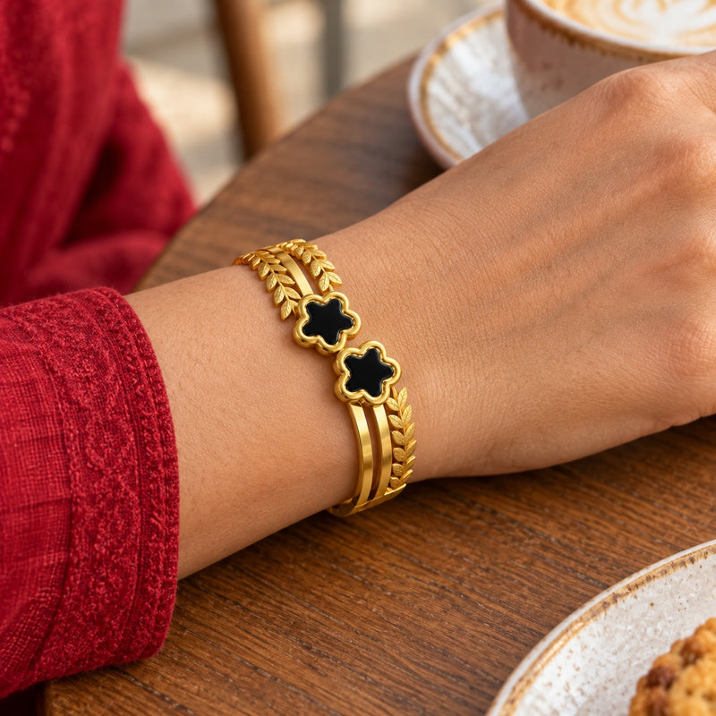 Midnight Bloom Bracelet — Lifestyle view