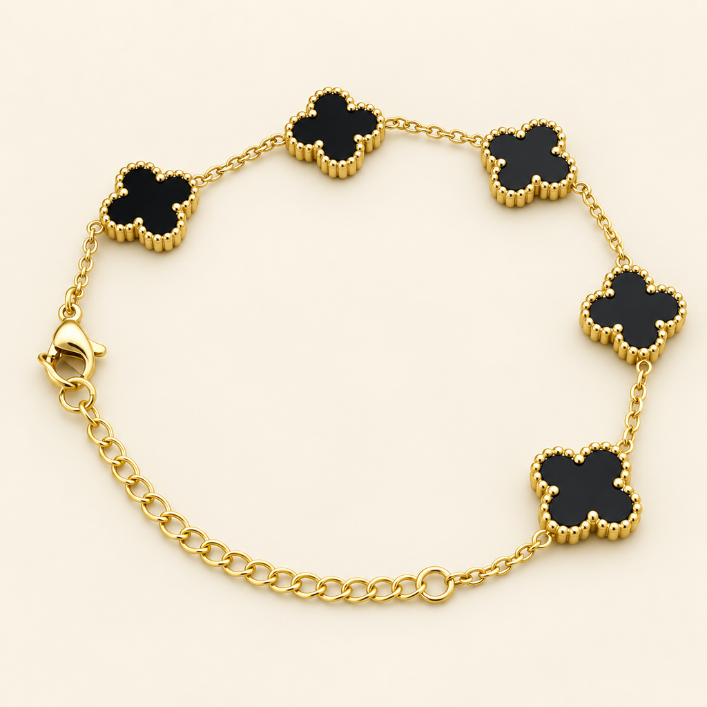 Midnight Clover Bracelet — Studio view