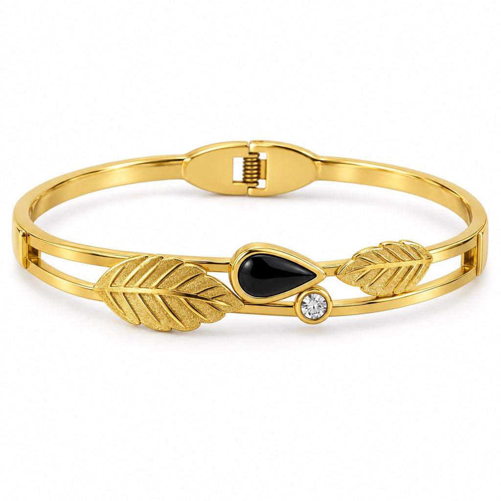 Midnight Leaf Bracelet — Studio view