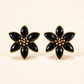 Night Lily Studs — Studio view