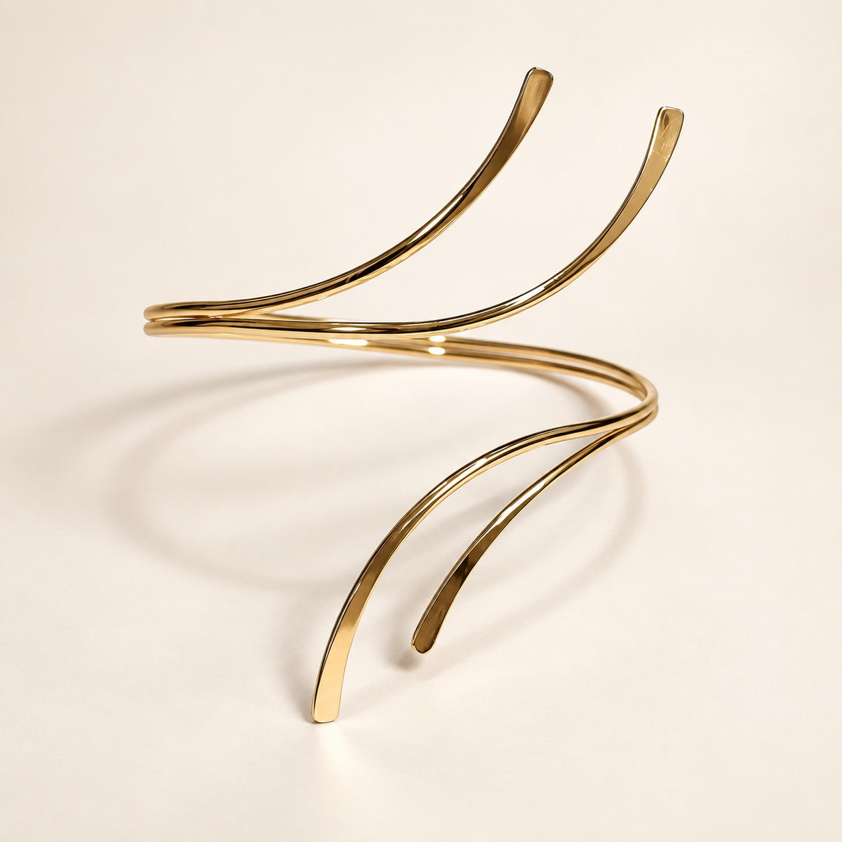 Orbit Line Arm Cuff — Studio view