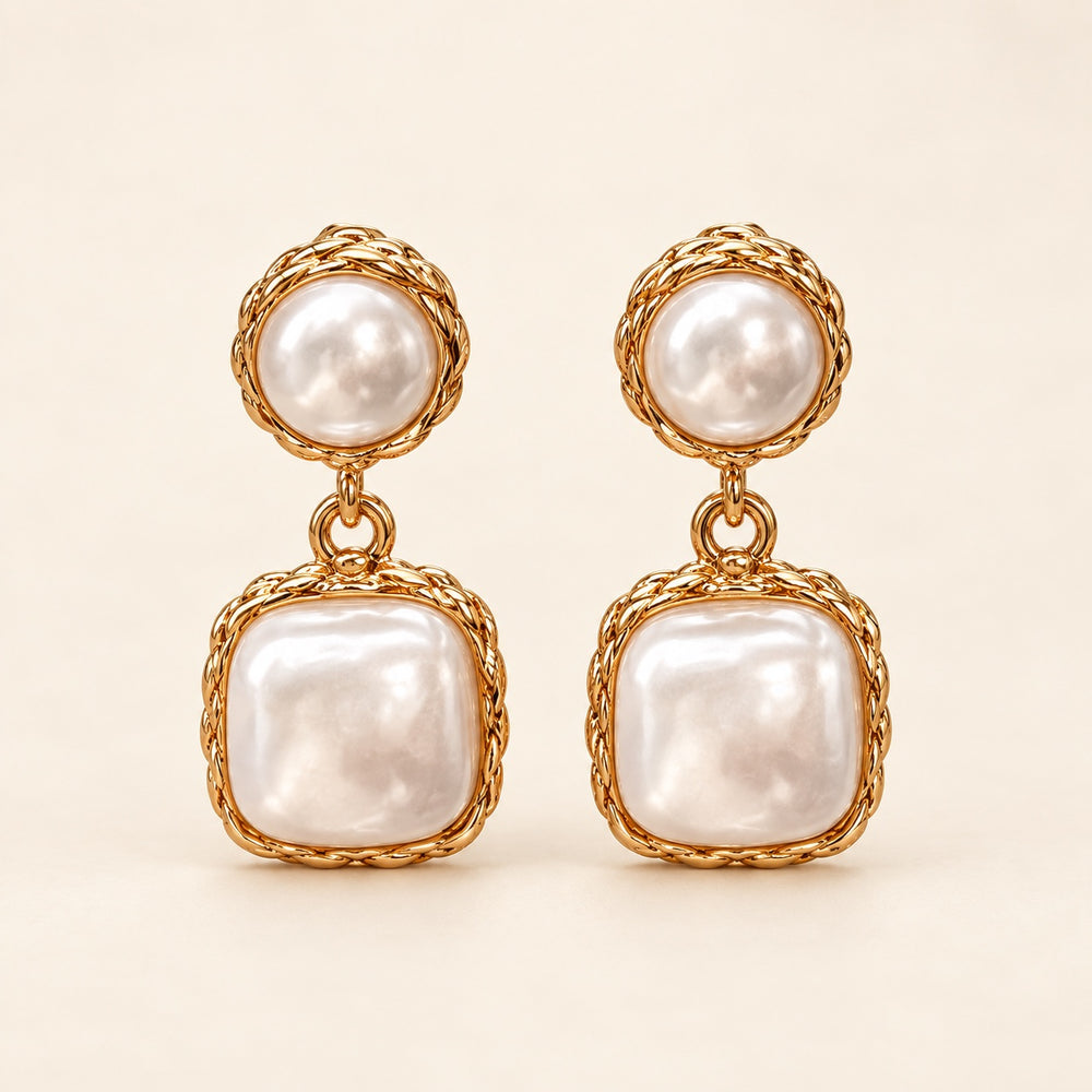 Pearl Frame Drops
