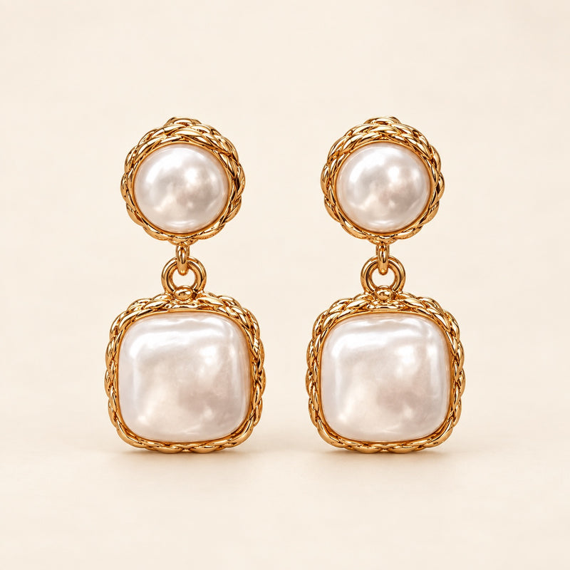 Pearl Frame Drops