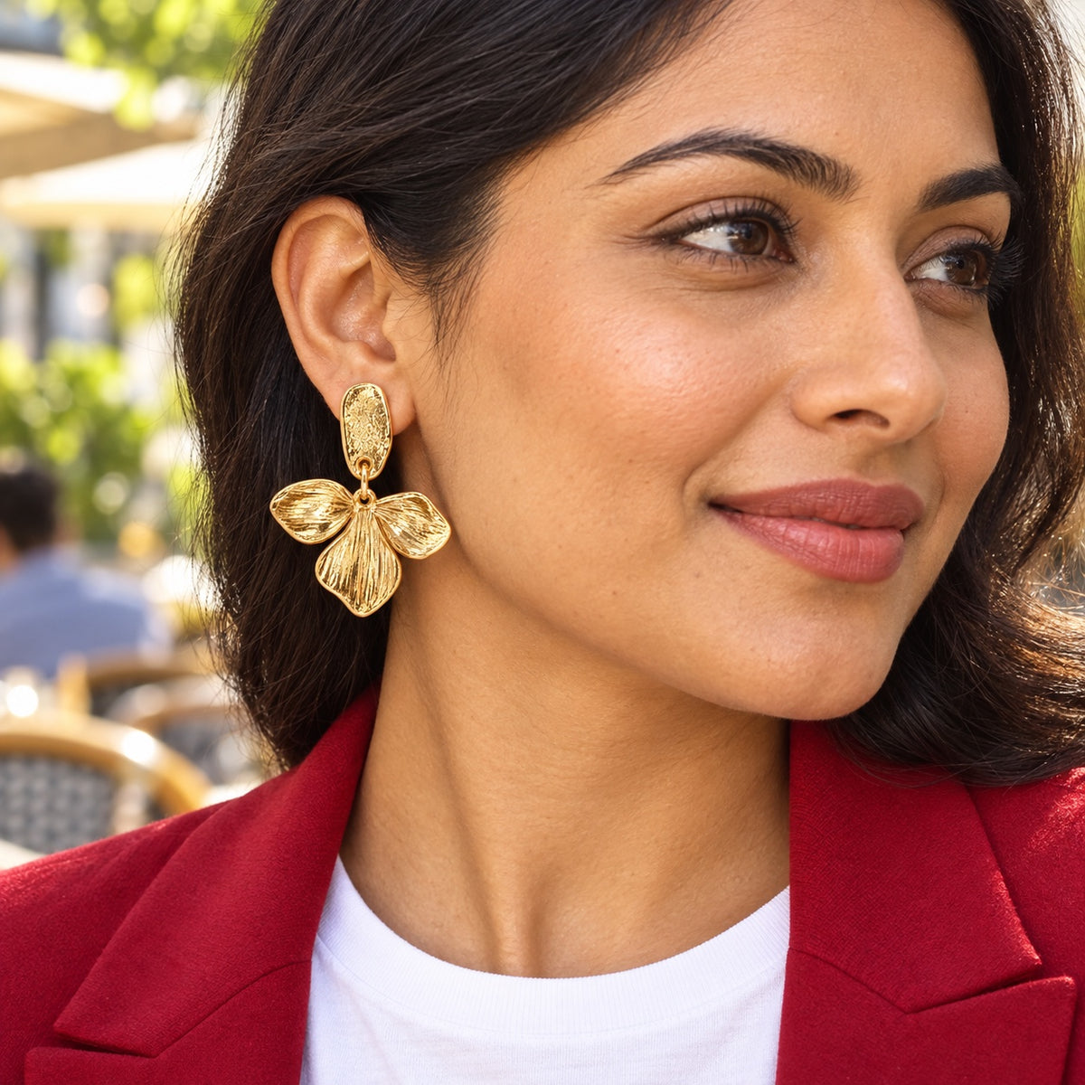 Petal Party Earrings — Lifestyle view