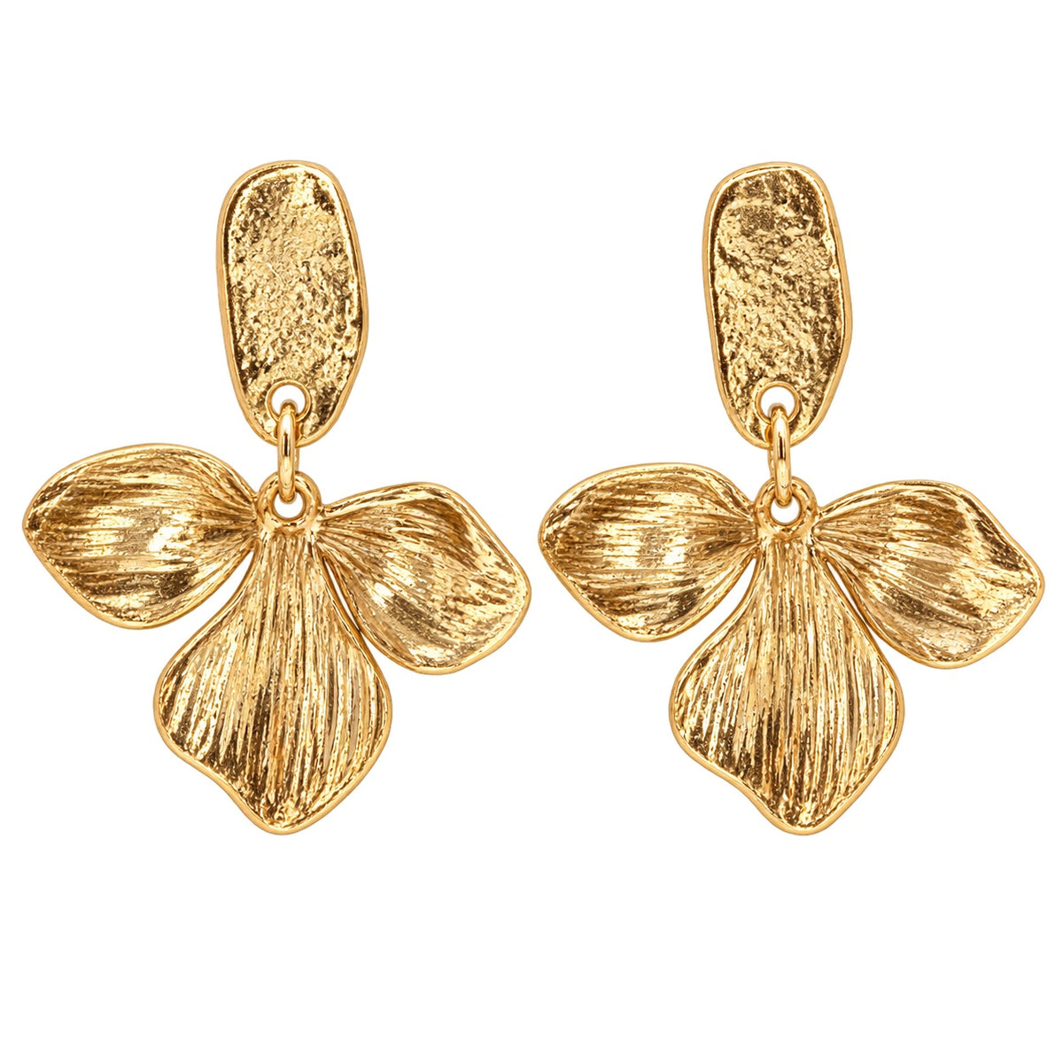 Petal Party Earrings — Studio view