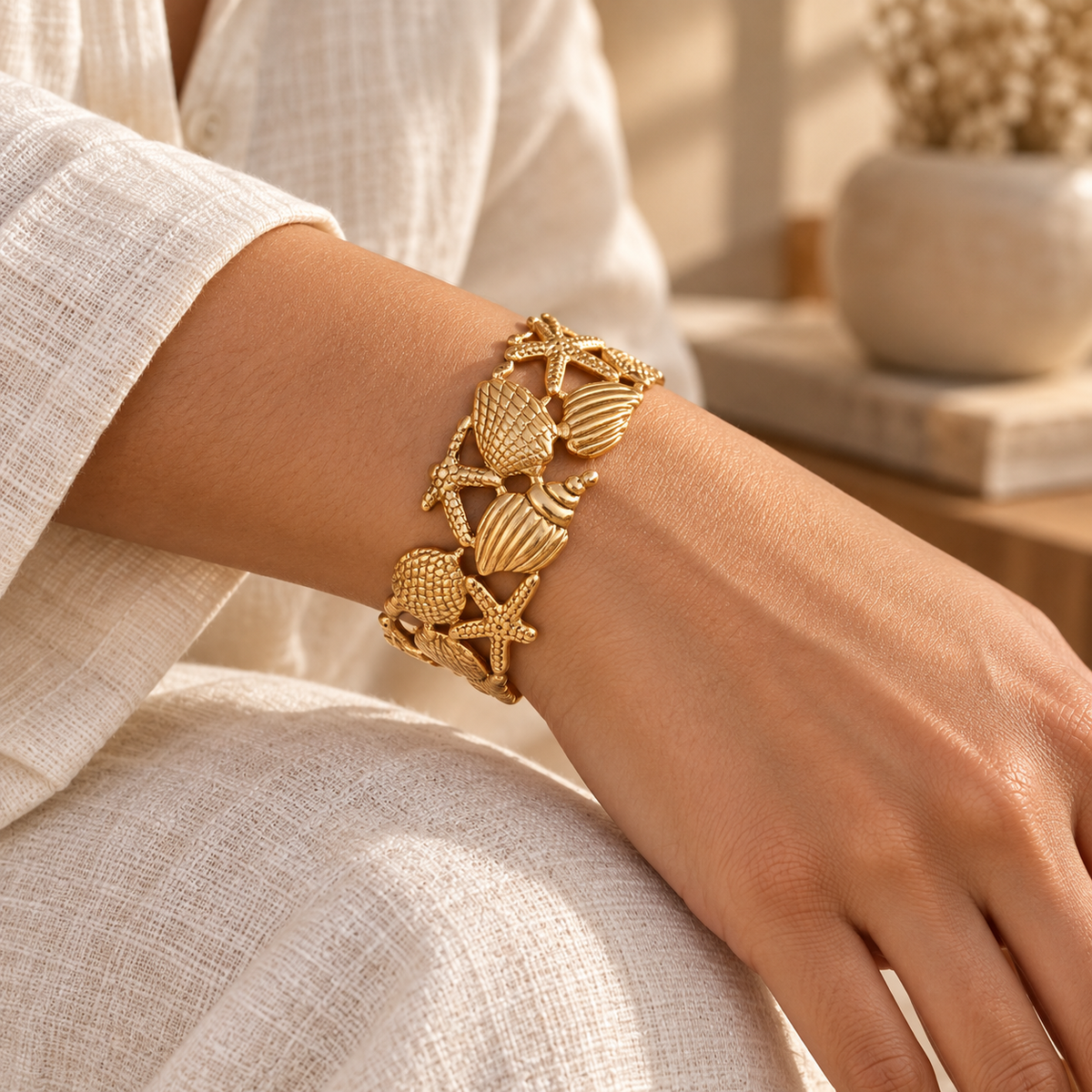 Seaside Cuff — Lifestyle view