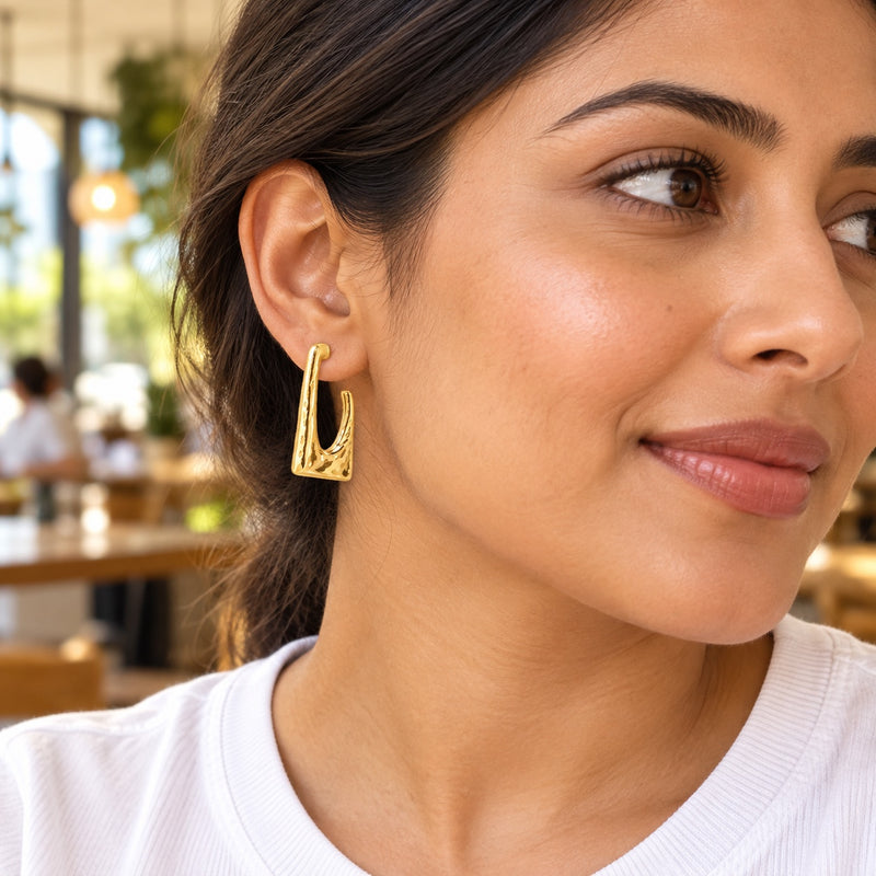Sharp Turn Hoops — Lifestyle view
