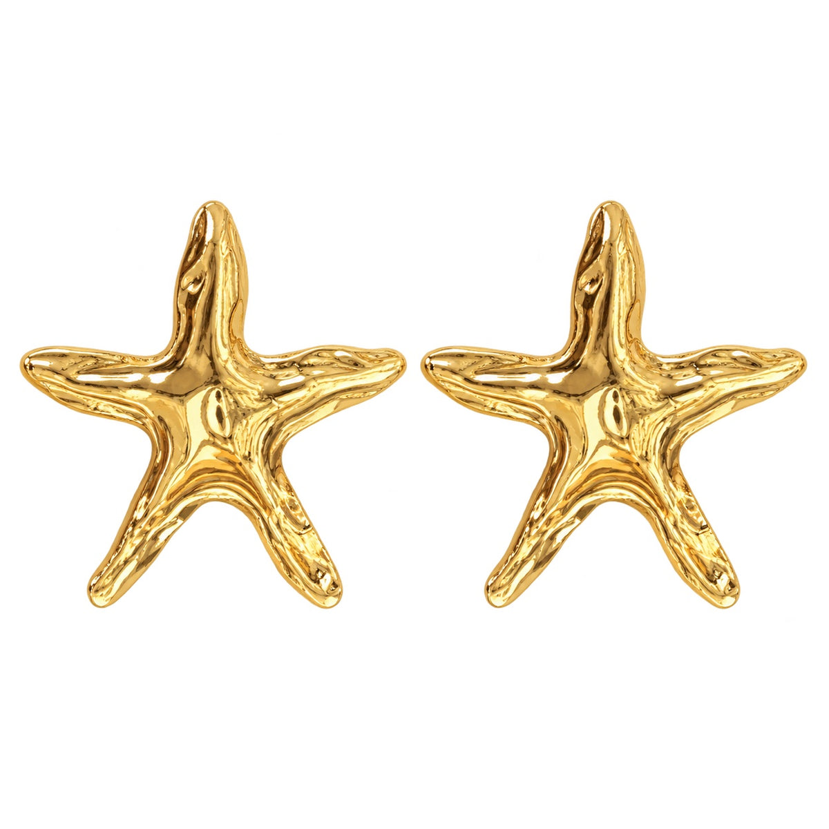 Starfish Social Earrings — Studio view