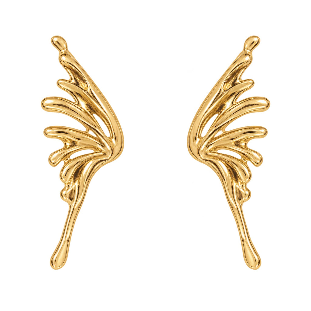 Wing It Earrings — Studio view