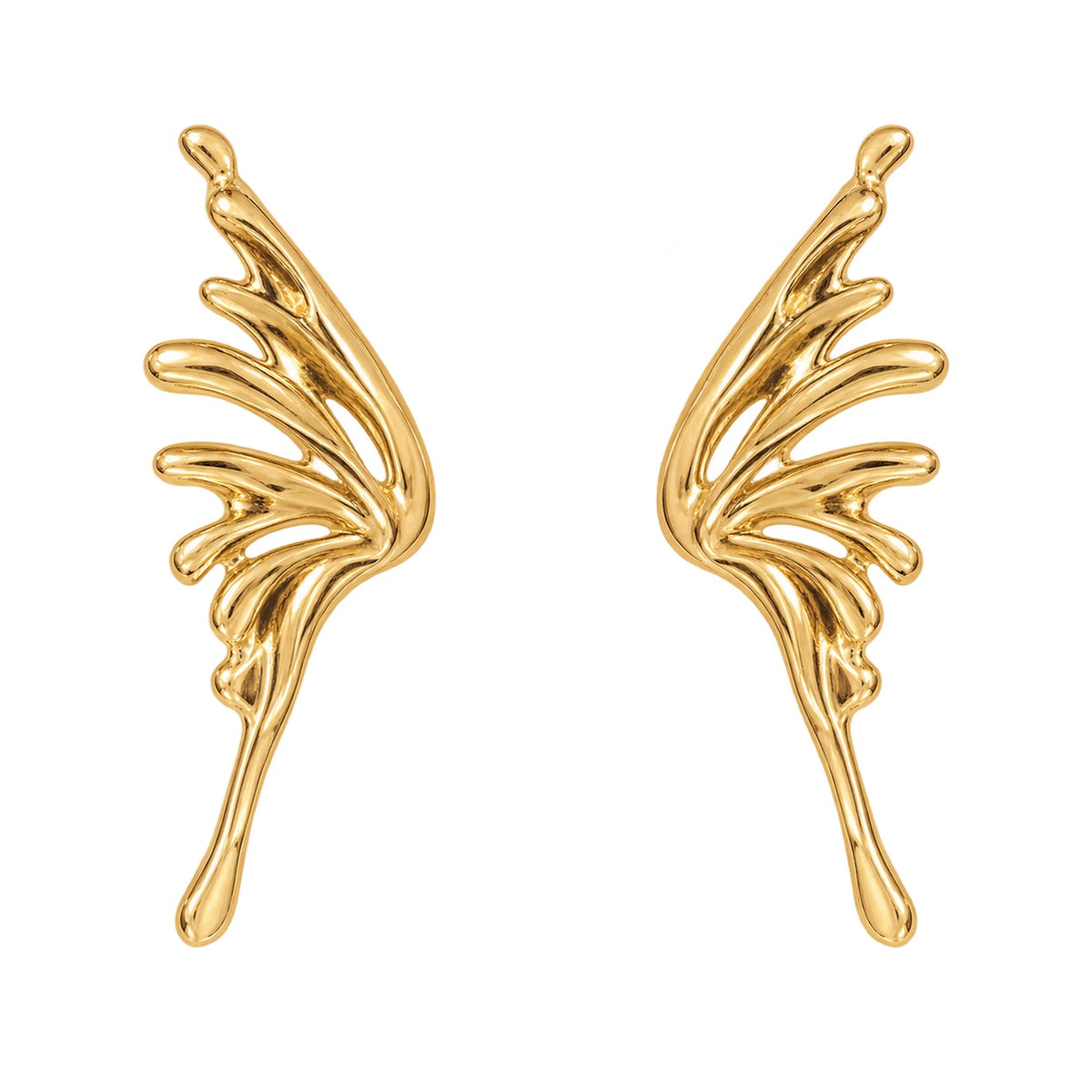 Wing It Earrings — Studio view